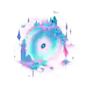 aurora tattoo design idea