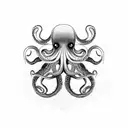 octopus and dille tattoo design idea
