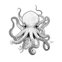 octopus and dille tattoo design idea