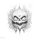ghost face from scream  tattoo design idea