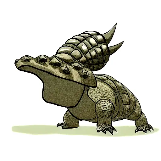 ankylosaurus tattoo design idea