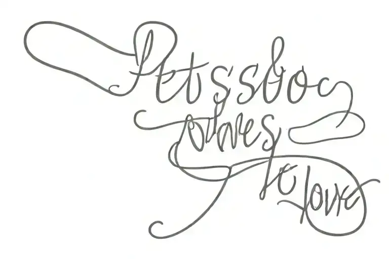 phrase that says "let's go so that others can come and love them as they loved us" tattoo design idea