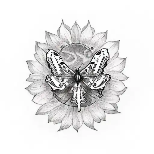 spine tattoo with flowers and butterflies and the words "long story short I survived" tattoo design idea