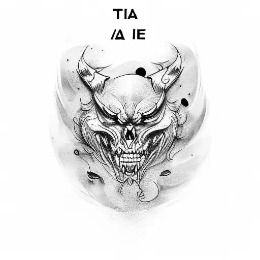 the words "a man who lives fully, is prepared to die at anytime" tattoo design idea