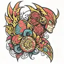 flash tattoo design idea