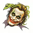 heath ledger joker . tattoo . black tattoo . face . sketch . tattoo design idea