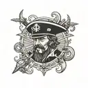 Captain Geoff Sparrow tattoo design idea