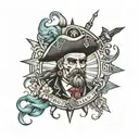 Captain Geoff Sparrow tattoo design idea