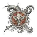 2004 written tattoo design idea