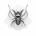 hacker computer bug tattoo design idea