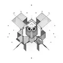 hacker computer bug tattoo design idea