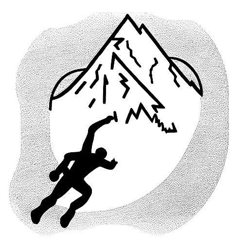 Alpinismo y vida tattoo design idea