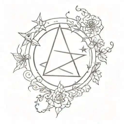 witchy tattoo design idea