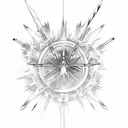 toji zenin inverted spear of heaven around arm tattoo design idea