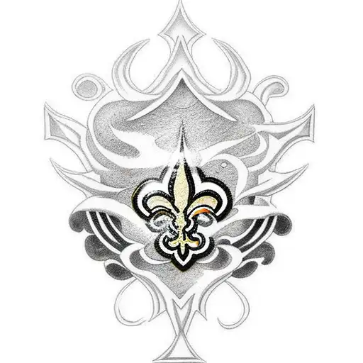 New Orleans saints tattoo design idea