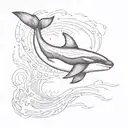 orca leaping tattoo design idea