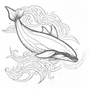 orca leaping tattoo design idea