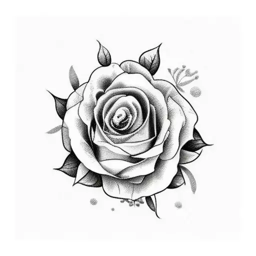 floral themed elbow ditch filler tattoo American traditional tattoo design idea