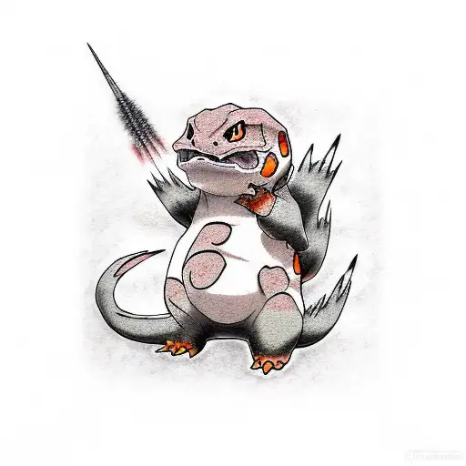 charmander tattoo design idea