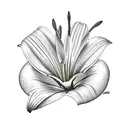 Easter Lily tattoo design idea