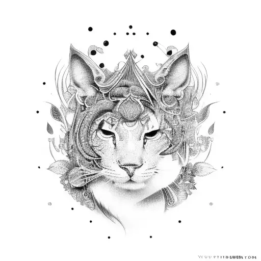 Car with a flat tire tattoo design idea