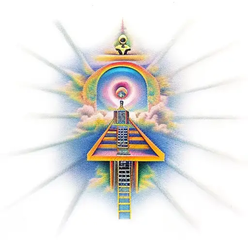 Stairway To Heaven, Orthodox tattoo design idea