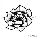 Flower tattoo design idea