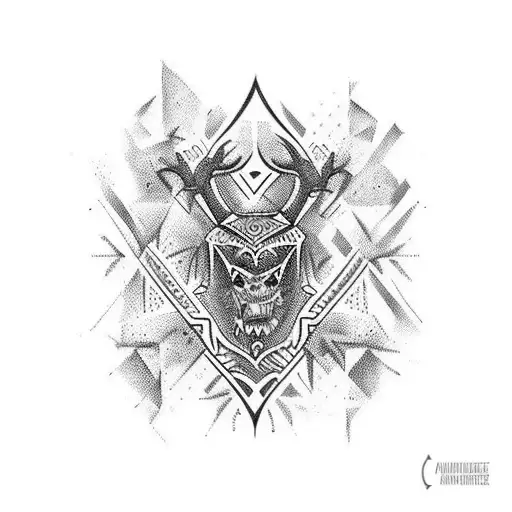 cahors malbec wine tattoo design idea