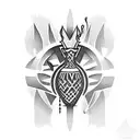 cahors malbec wine tattoo design idea