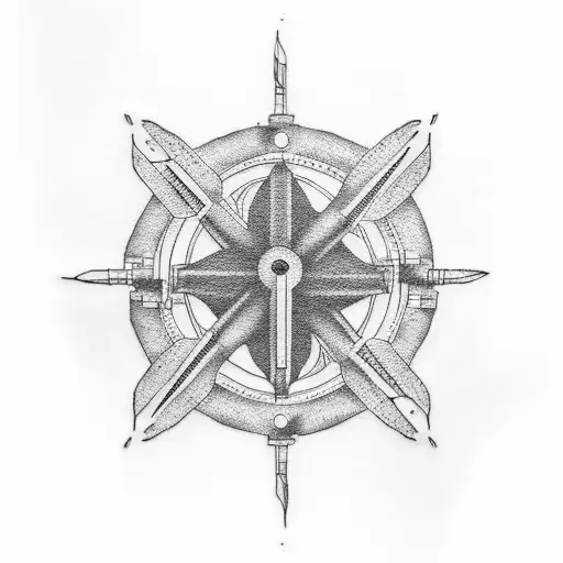 propeller tattoo design idea