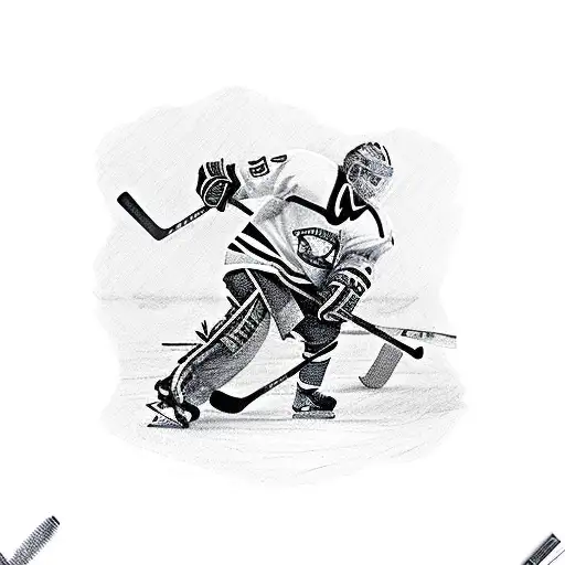 carpenter tools, hockey, beer, fishing tattoo design idea