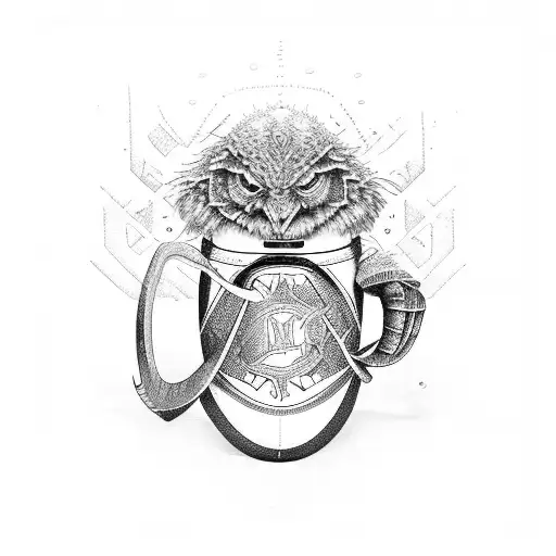 carpenter tools, hockey, beer, fishing tattoo design idea