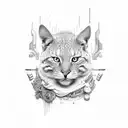 opposom tattoo design idea