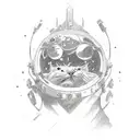 opposom tattoo design idea