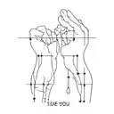 i like you just a little bit binary tattoo design idea