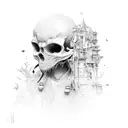 skating  tattoo design idea