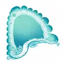 Using the word God with the design of the mushroom and the third eye and the seven human chakras in a fancy way with hap tattoo design idea