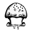 frog on a toadstool tattoo design idea
