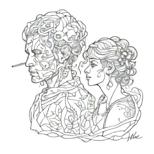 based on the song "Sick of losing soulmates" tattoo design idea