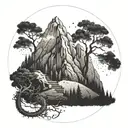 no matter how much you climb, don't lose the ground tattoo design idea