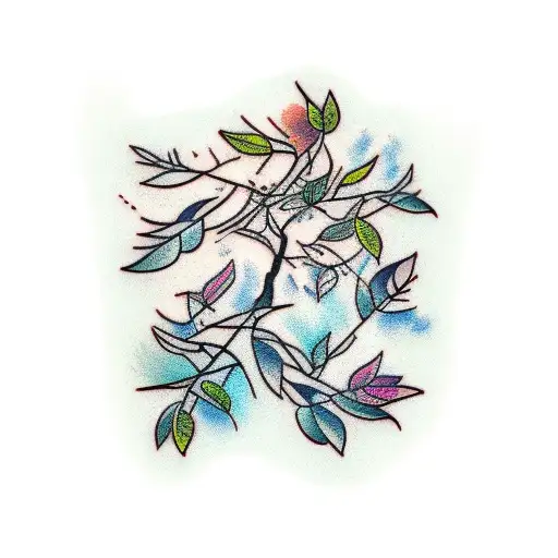 willow tree branches  tattoo design idea
