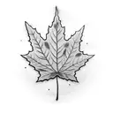 Maple Leaf tattoo design idea