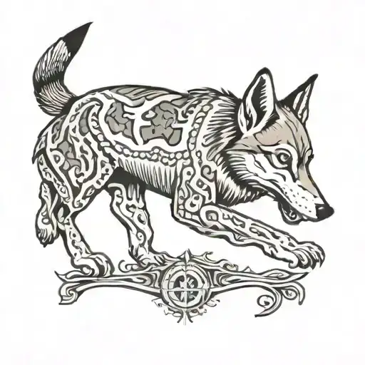 hunting tattoo design idea