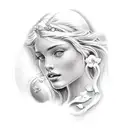 Aphrodite tattoo design idea
