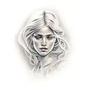 Aphrodite tattoo design idea