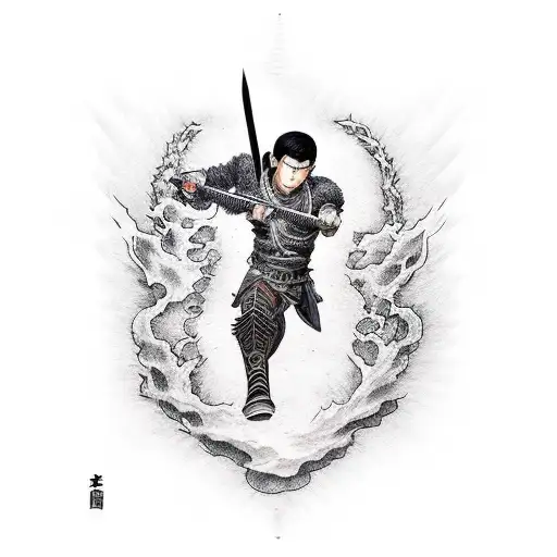 guts the black swordsman  tattoo design idea