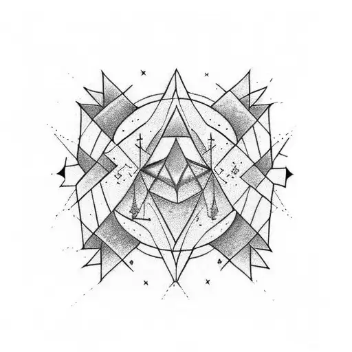 little dipper constelation  tattoo design idea