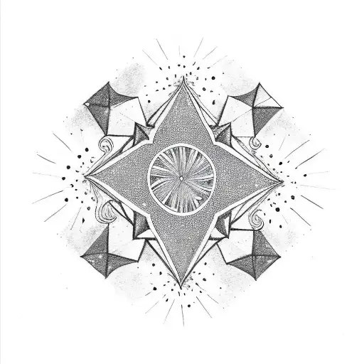 little dipper star constelation tattoo design idea