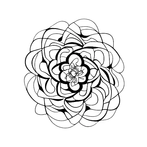 A mathematical formula depicted as a blooming flower tattoo design idea