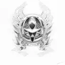 A low-riding BMW E36 with intricate engine details tattoo design idea